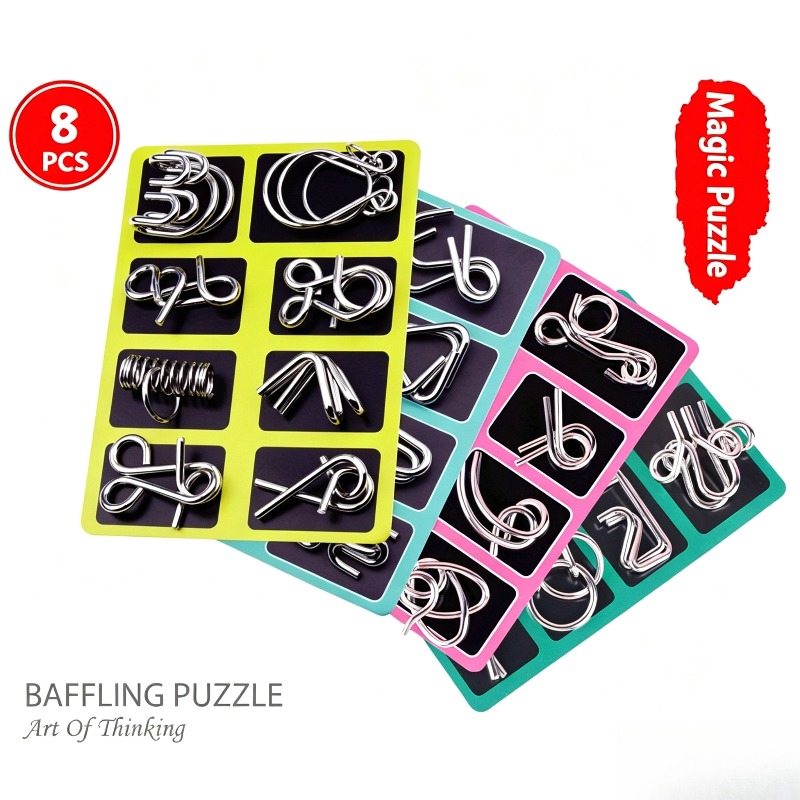 Ensemble de 8 puzzles métalliq - Party Games Quiz avis et prix