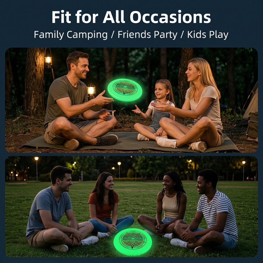 Frisbee qui brille dans le noi - Frisbee Freestyle Disc avis et prix